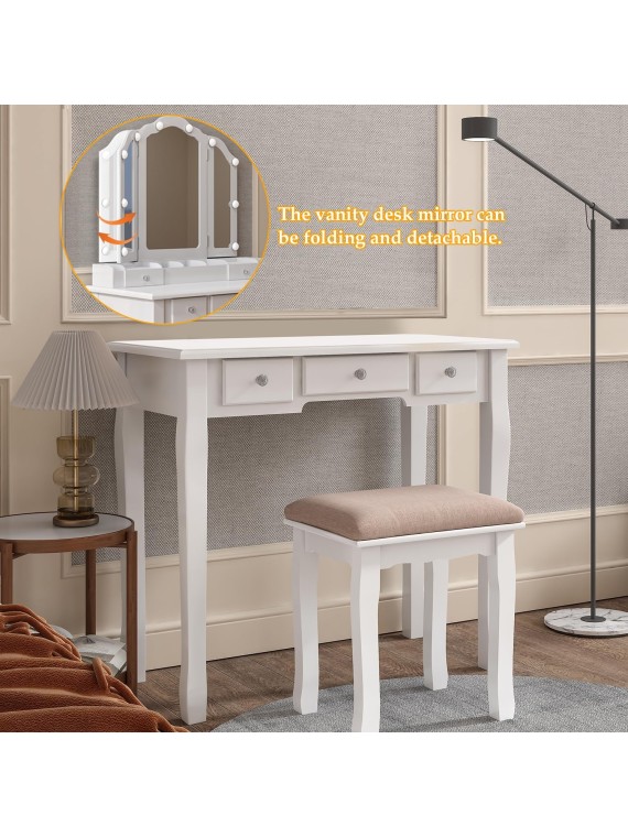 Makeup Vanity with Lights Vanity Desk with Mirror and Lights Makeup Vanity with Drawers Vanity Table with Lights Vanity with Lighted Mirror and Chair