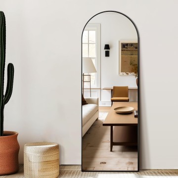 Arched Mirror Full Length,Standing Mirror,Large Floor Mirror with Stand for Wall Entryway Door Bedroom Bathroom Living Room